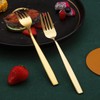 Berglander Gold Forks of 6, Stainless Steel Titanium Golden Plating