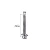 sourcing map M4 x 25mm Stainless Steel Phillips Pan Head