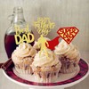 Confetti! 24 Pieces Happy Father's Day Cupcake Toppers Best Dad