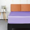Lirex Satin Fitted Sheet, Luxurious Silky Smooth Polyester Bedding Soft