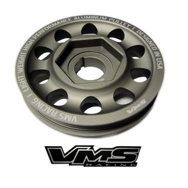 VMS Racing 99-00 Light Weight Billet Aluminum Crankshaft CRANK PULLEY Compatible with Honda Civic Si with the DOHC B16 engines B16A2 1999-2000