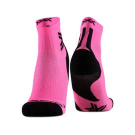 X-Socks Run Discover Ankle, Fluo Pink/Black, 35 - 38