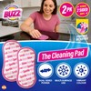 2pk Buzz Cleaning Pad, Dual Sided Scouring Pads Non Scratch