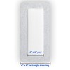 Medline Bordered Gauze, 4" x 8" Adhesive Island Wound Dressing,