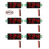 HUAZIZ Pack of 6 0.28 Inch Mini Digital Voltmeter, LED