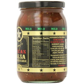Jimmy O's Mild Texas Salsa with Roasted Garlic, 16 Ounce