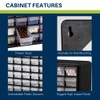 Akro-Mils 64-Drawer Plastic Drawer Storage Cabinet for Garage Organization, Bead