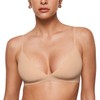 INLYRIC Brasier de triángulo sin Varillas para Mujer Plunge sin