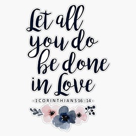 Bible Verse Bumper Sticker Vinyl Decal 5 inches