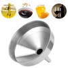 Stainless Steel Funnel, Large Food Grade Thickened Kitchen Funnel for