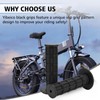 YIBEICO Upgraded Black Grips for Ridstar Q20/Q20 PRO/H20 PRO/H26 PRO,