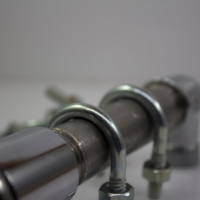 uxcell Square U-Bolts, 6 Sets 70mm Inner Width 160mm Length