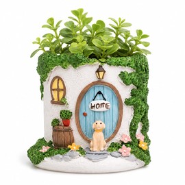 Dog House Succulent Planter for Plants Alternative