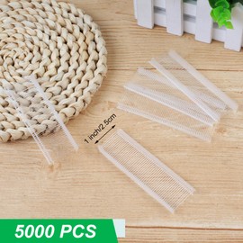 1 Inch Tag Gun Refills, 5000 PCS Tagging Gun Fasteners, Plastic Fasteners for Tagging Gun, Clothing Tag Barbs Attachments, for All Standard Garment Price Tag Gun