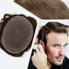 Civmo Men toupee Toupee for Men Undetectable Swiss Full Lace
