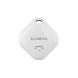 DEUXPER Key Finder Tag, Item Finder Works with Apple Find My (iOS only), Bluetooth Tracker with Replaceable Battery, Privacy Protection, Lost Mode, Item Locator for Luggage, Bags, Wallets and More