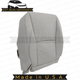 DIY Auto Upholstery 2007 to 2012 For Lexus ES350 Passenger Bottom Leather w/perf Cover Light Gray