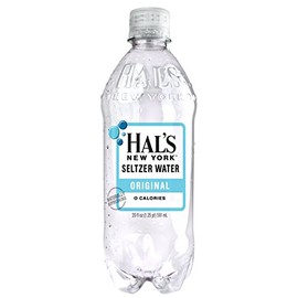 Hal's NY Seltzer Water 20 Oz Bottles (Pack of 24) (Original)