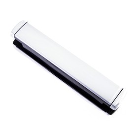 IronWorx Enigma 12" Premium Slimline Metal Letterbox Satin Chrome ❘ Fully Weather Sealed, 180° Opening, Easy Install Ultra Durable Modern Design, Compatible with UPVC, Composite & Wooden Doors