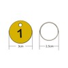 Plastic ID Number Plates Key Chain Engraved Number with Key