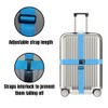 2 Luggage Straps, 2 Luggage Tags and 2 Suitcase Locks,