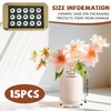 Tioncy 15 Set White Ceramic Bud Vases Bulk 3.9 Inch