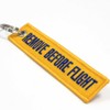 Rotary13B1 - Remove Before Flight Keychain - Yellow/Blue