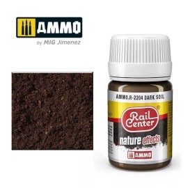 AMMO MIG RAIL CENTER AMMO MODEL RAILROAD ENAMEL WASH - DARK SOIL (35ML) R-2204