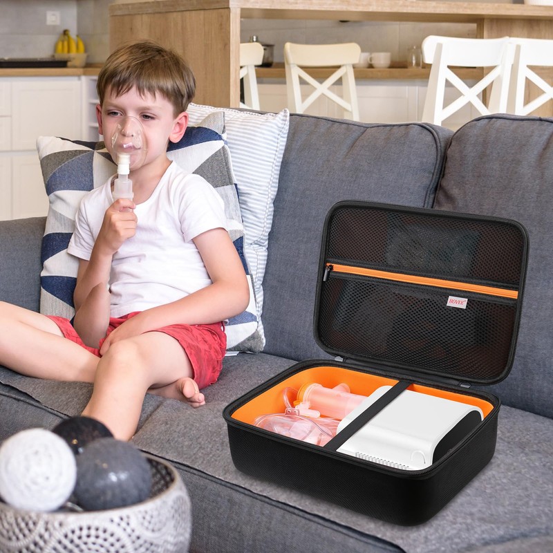 BOVKE Hard Case for Smart Nebulizer for Breathing Problems, Desktop