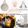 MIBOTE Silicone Cooking Kitchen Utensils Set with Holder, Wooden Handles