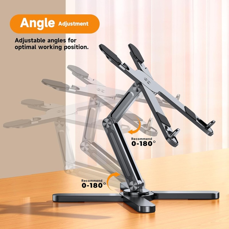 FoldWise X Laptop Stand for Desk - 100% Aluminum, 360°