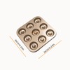 Non Stick Donut Mould 9-Cavity Cupcake Tins Carbon Steel Baking