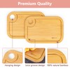 Mini Bamboo Cutting Board Set of 2 - Small Wooden