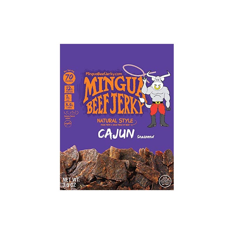 Mingua Beef Jerky - Two Cajuns + Two Garlic &