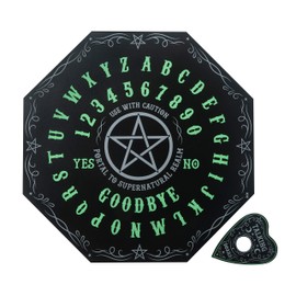 Artisan Owl Glow in The Dark Pentagram Mystical Spirit Talking Board with Planchette