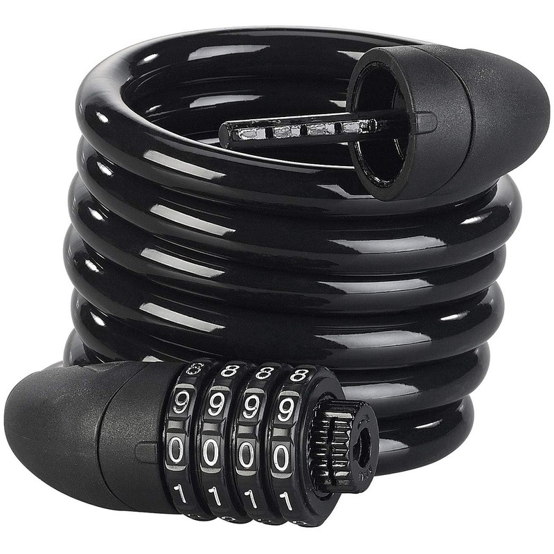 PEARL Bicycle Combination Lock: Steel Spiral Lock with 4 Digit
