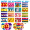 50 Pack Easter Eggs Wrapper Bulk Luminous Eggs Film Heat