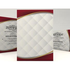 Certificate Paper "Prime" 50 Sheets | Modern | for Certificates | DIN A4 190 g/m² | High Quality | Letter Paper | Cardboard Paper | Certificate Paper | Blank Certificate | Recognition Paper