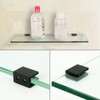 WANLIAN 8 Pcs Adjustable Glass Shelf Brackets Aluminum Alloy Glass