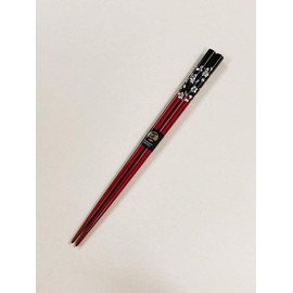 Chopsticks, Silver Cherry Blossoms, Red, Unisex Size, Includes Paulownia Box, Wrapping, Gift, Thank You, Celebration, 60th Birthday, Grandpa, Grandma, Respect for the Aged Day [13]