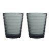 Vasos Set of 2 220 ml Dark Grey