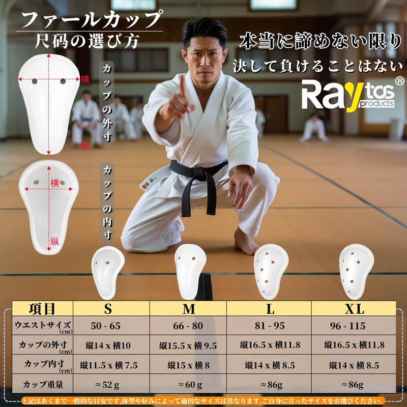 Raytos Foul Cup Boxing Martial Arts Gold Guard PVC Foul