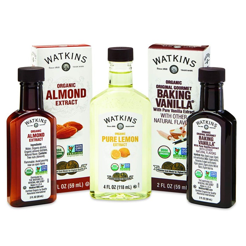 Watkins Organic Pure Vanilla Extract, with Madagascar Vanilla Beans, 4