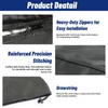 HWEIUA Bimini Top Storage Boot 91"-96" Width, 600D Heavy-Duty Waterproof