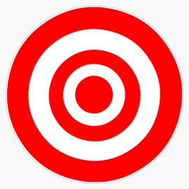 Bullseye Target Bumper Sticker Window Vinyl Decal 5"