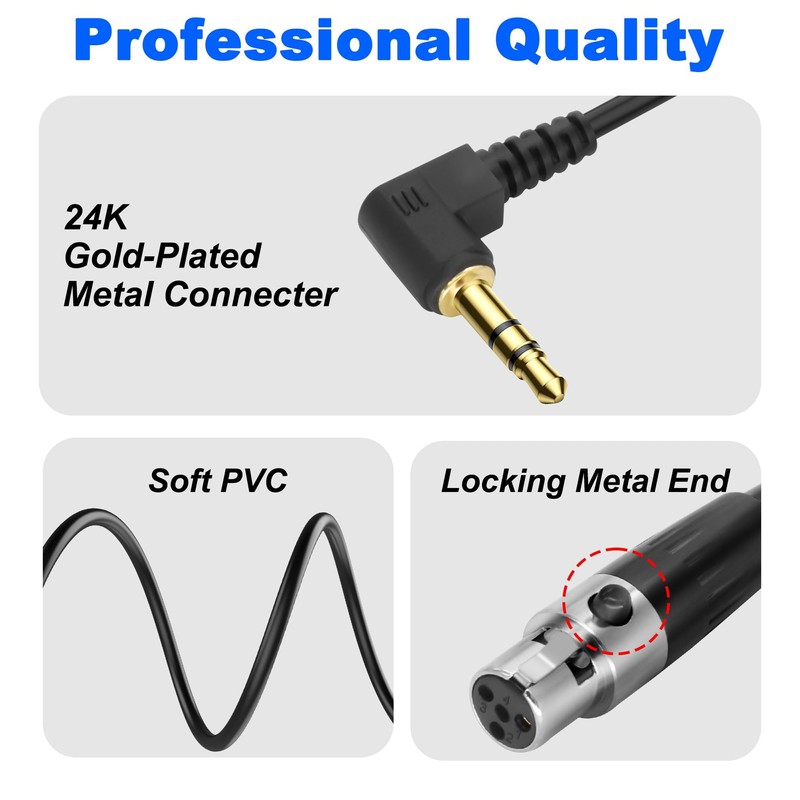 XMSJSIY Mini XLR to 3.5 mm Stereo Audio Cable 90