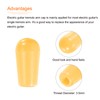 MECCANIXITY 4Pcs Guitar 3 Way Pickup Switch Tip M3.5 Plastic