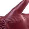 alqqas Winter Fashion Leather Gloves for Women, Warm Cashmere Lining