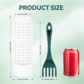 Inground Compost Bin Outdoor Worm Farm System for Kitchen Food Waste Raised Beds Gardening Mini in Ground Worm Composter with Lid Holes 8.46 x 2.95 x 2.16 in (1)