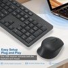 Wireless Keyboard and Mouse Combo, Quiet and Soft 2.4G Full